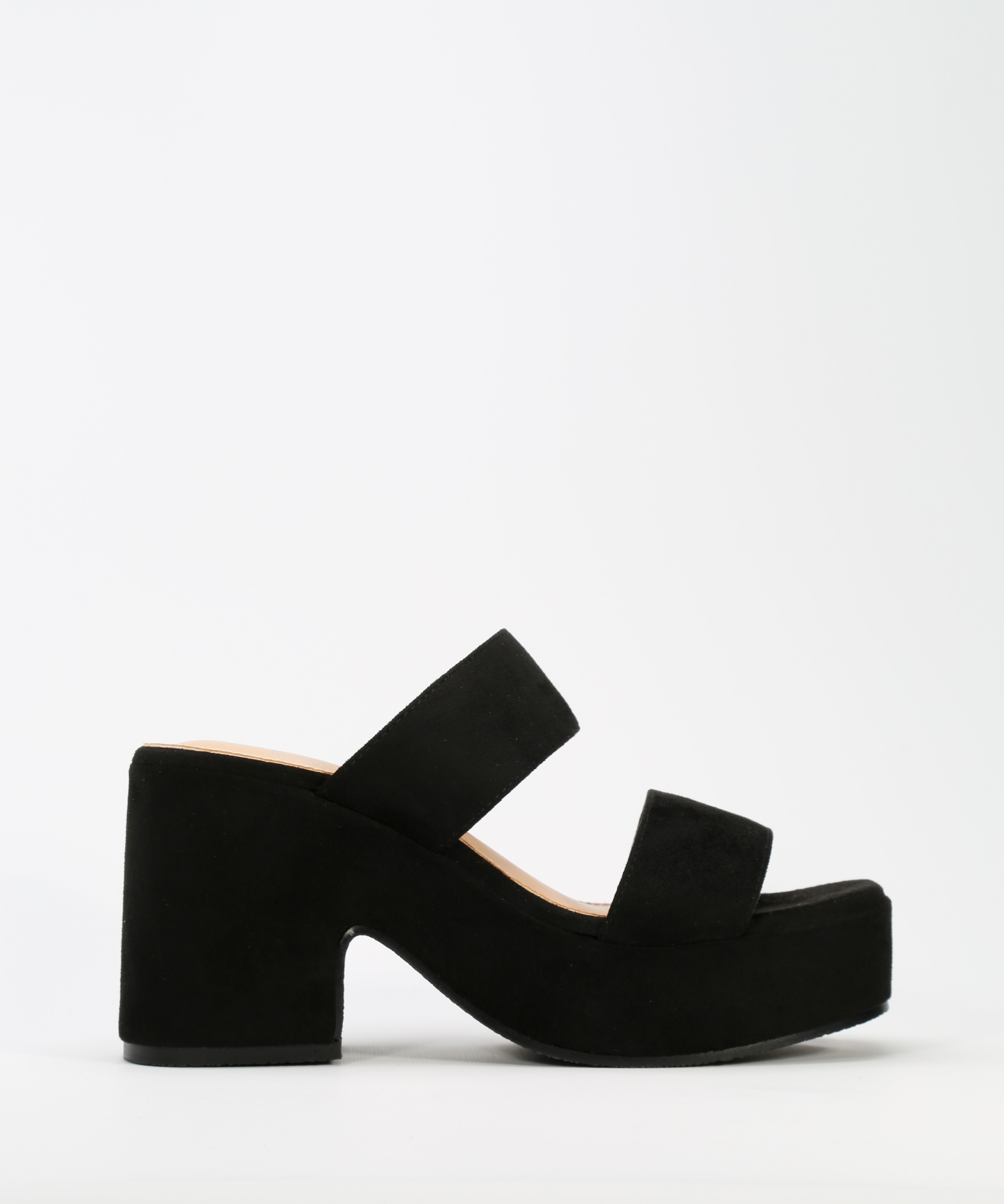 Sandalias plataforma doble tira
